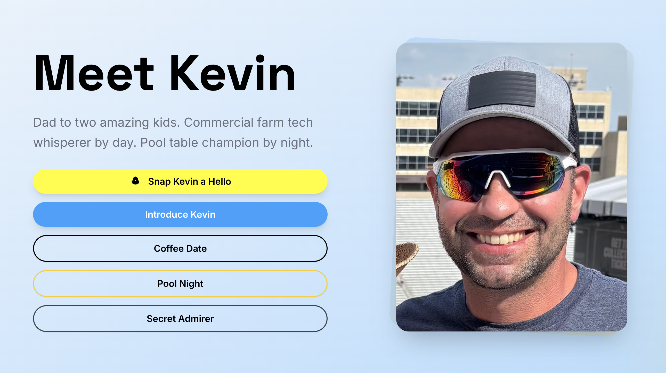 Someone Date Kevin homepage